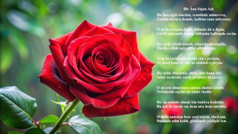 Bir Âna Sığan Aşk